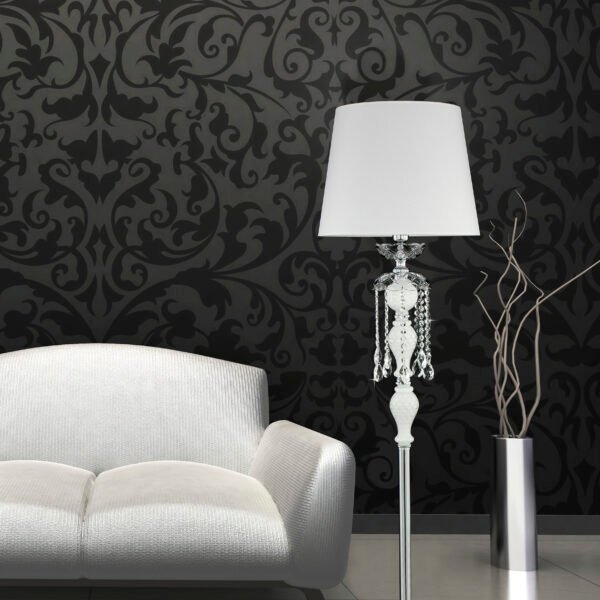 104 FL chrome white pvc white shade view1 Olympia GrandoLuce