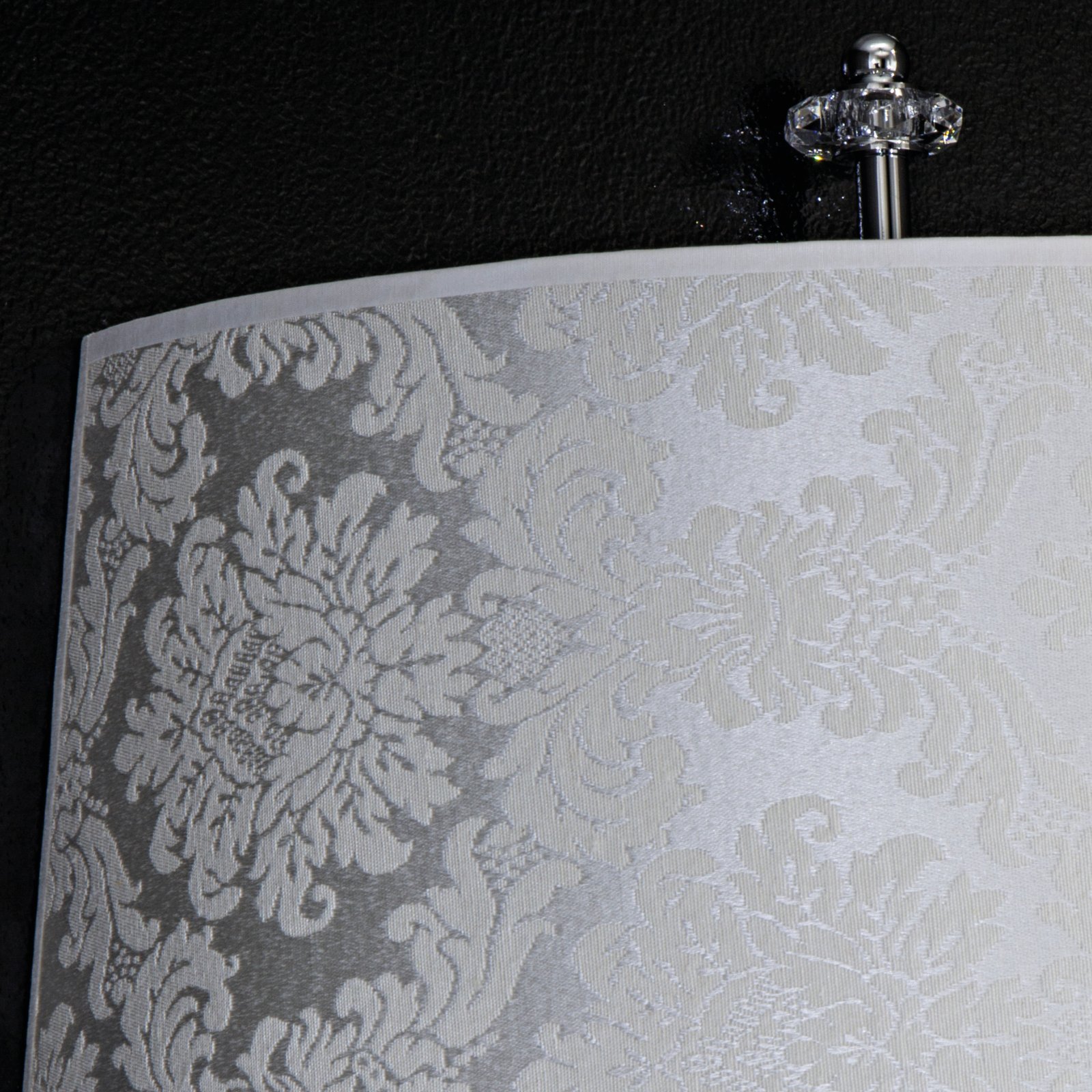 109 AP 3 chrome crystal pvc damasco shade macro2 square Dafne GrandoLuce