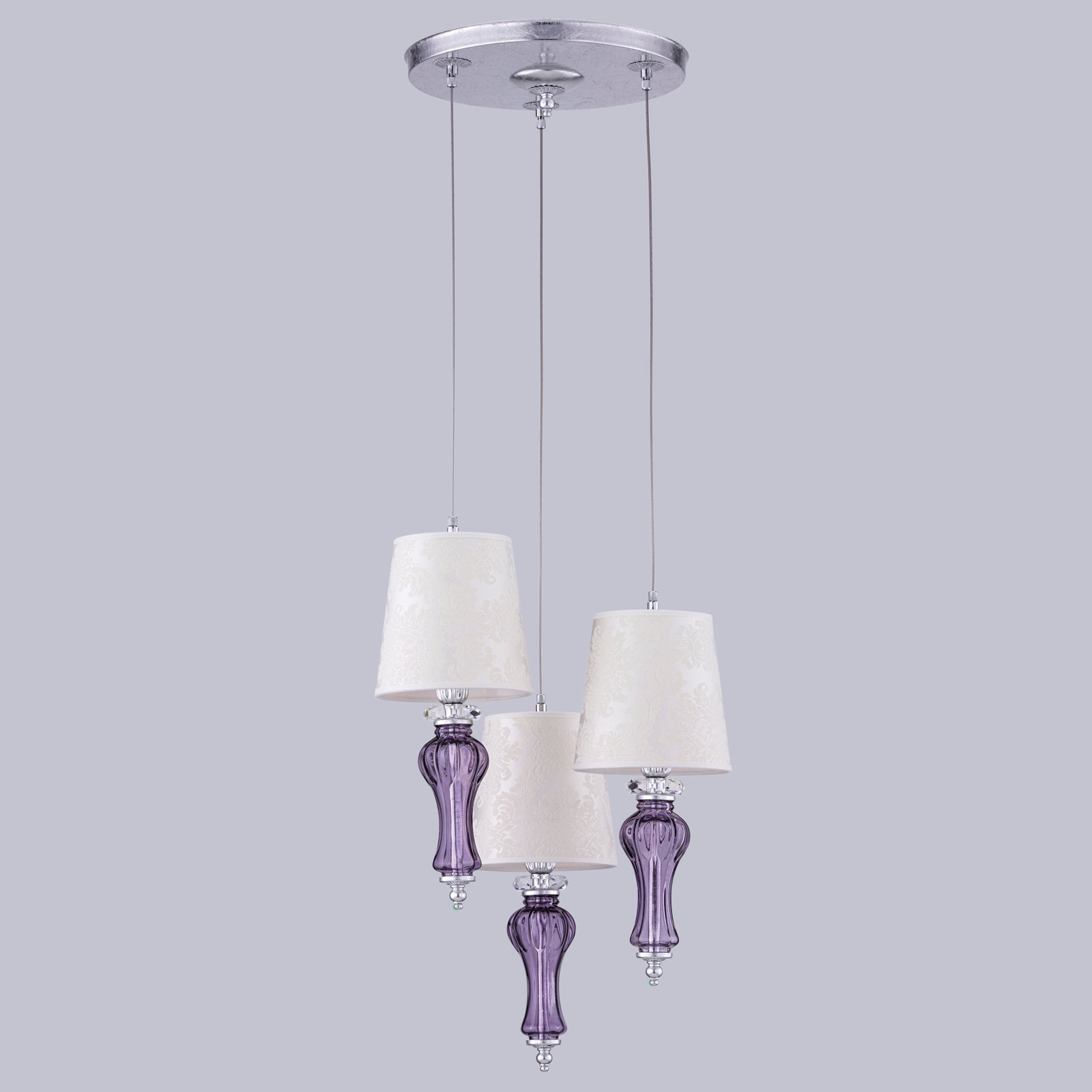 114_SPL_3_silver_leaf_lilac_pvc_damasco_shade_view2_Reina_GrandoLuce 114 SPL 3 silver leaf lilac pvc damasco shade view2 Reina GrandoLuce