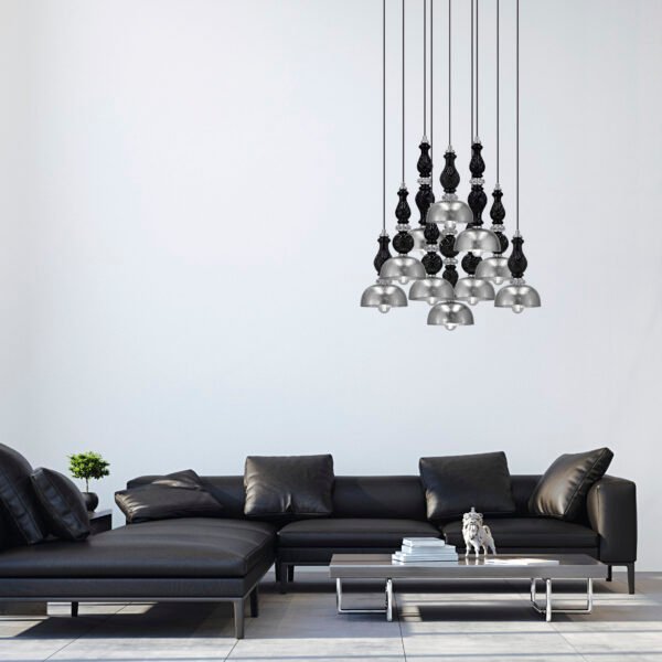 117 SPL 10 silver leaf black cat Ifigenia GrandoLuce