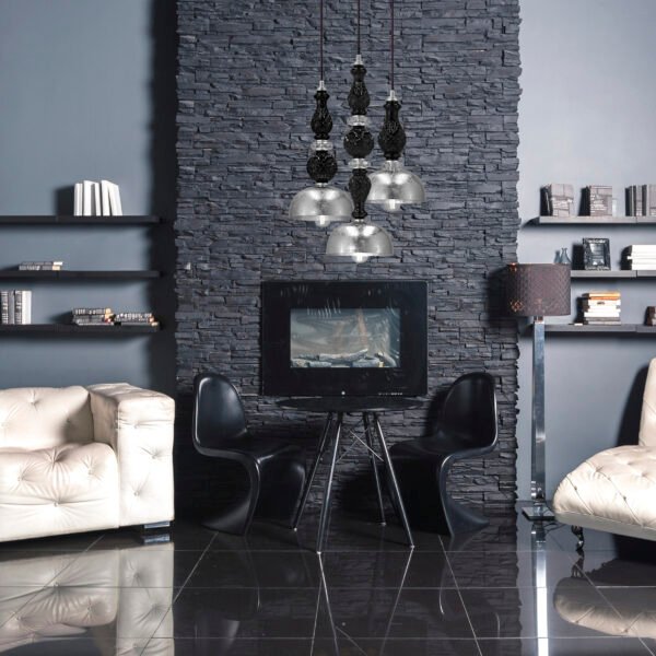 117 SPL 3 silver leaf black cat Ifigenia GrandoLuce