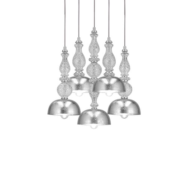 117 SPL 5 silver leaf crystal view1 Ifigenia GrandoLuce