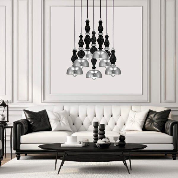 117 SPL 7 silver leaf black cat Ifigenia GrandoLuce