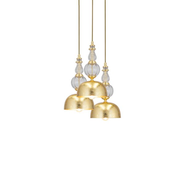 116 SPL 3 gold leaf crystal view1 Roza GrandoLuce