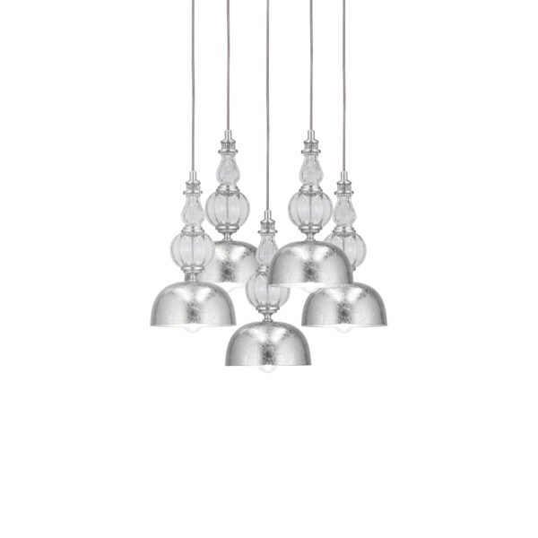 116 SPL 5 silver leaf crystal view1 Roza GrandoLuce